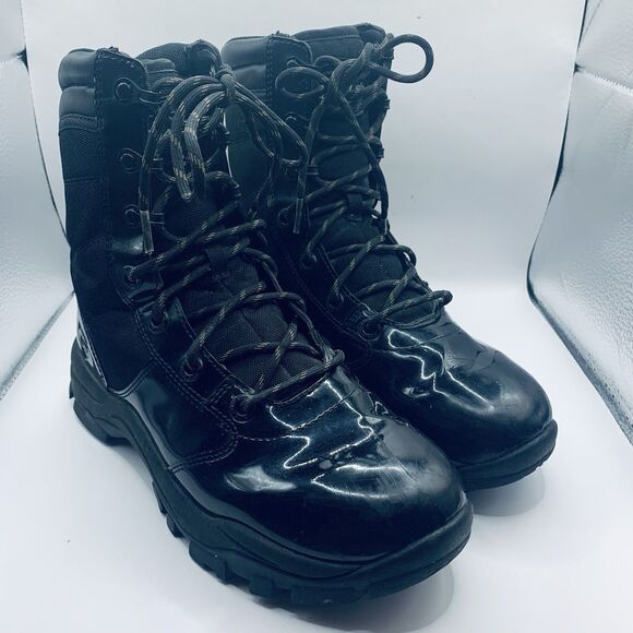 Galls Boots  Size 6.5 M  Hi Gloss Duty Black Police/Law Enforcement main image 4